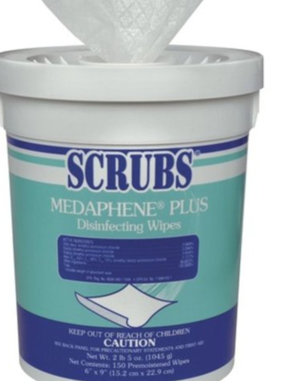 Smart Scrubs Disinfecting Wipes Tub - White 6 Pack